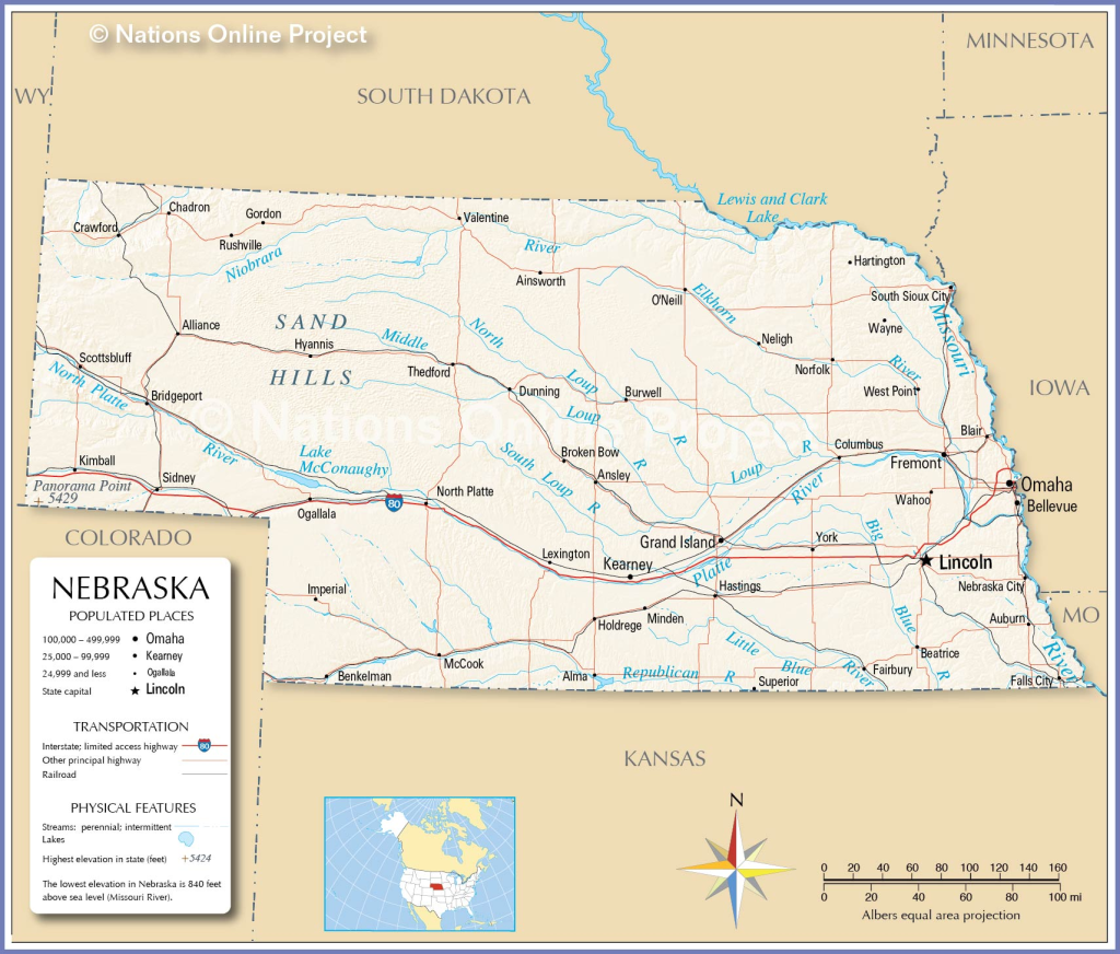 Map of Nebraska indicating regions offering EMT Training Courses for future emergency responders.